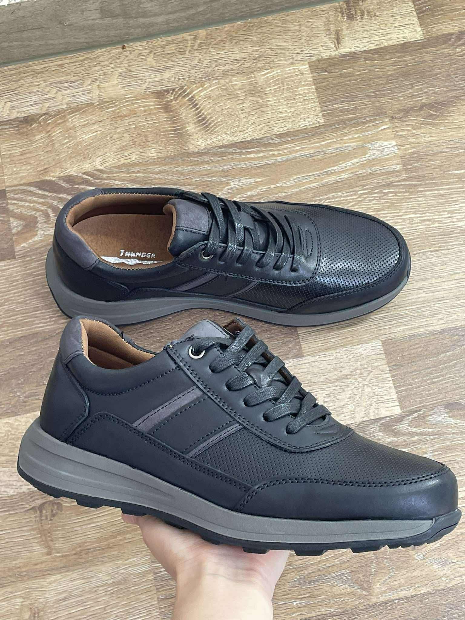 Zapatillas de Cuero Hombre Urbanas con Suela Rubber Antideslizante