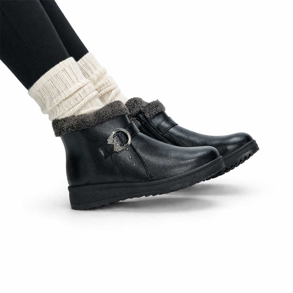 Botines de Invierno con Peluche Mujer – Cómodos, Abrigados y Antideslizantes