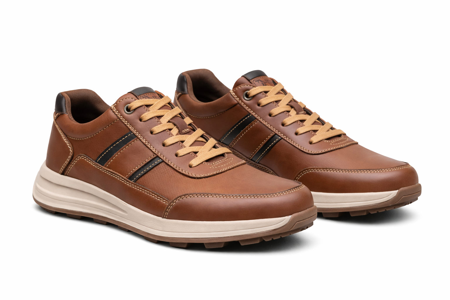 Zapatillas de Cuero Hombre Urbanas con Suela Rubber Antideslizante