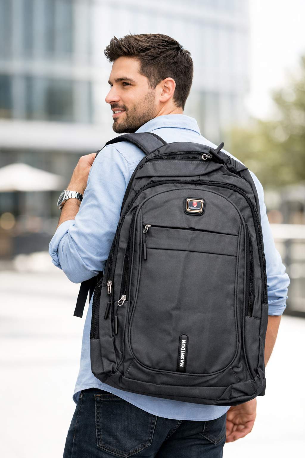 Mochila unisex Hashidun de 35 LT - escolar, deportivo y diario.