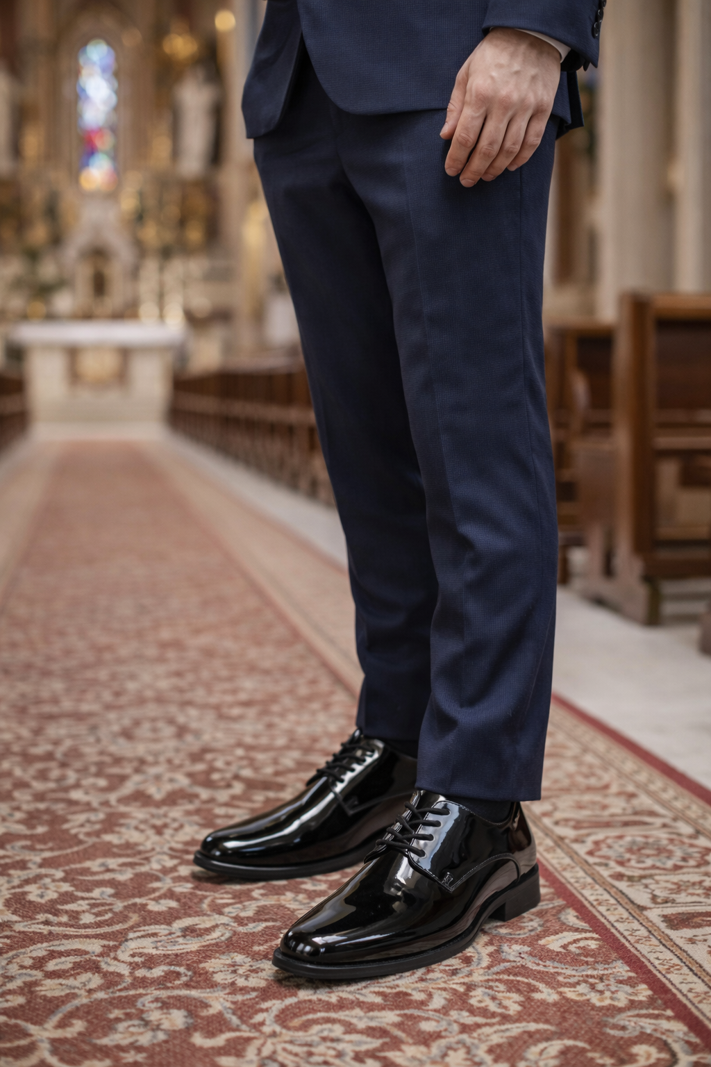Zapato Formal Hombre Charol Negro – Elegante y Brillante para Eventos