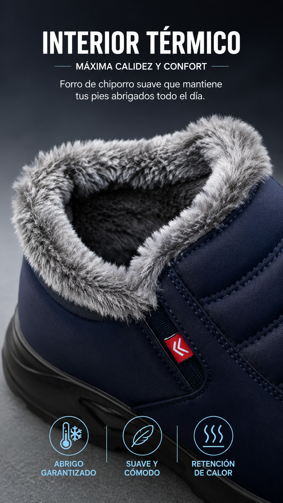 Zapatos Térmicos Hombre Chiporro Invierno Antideslizante