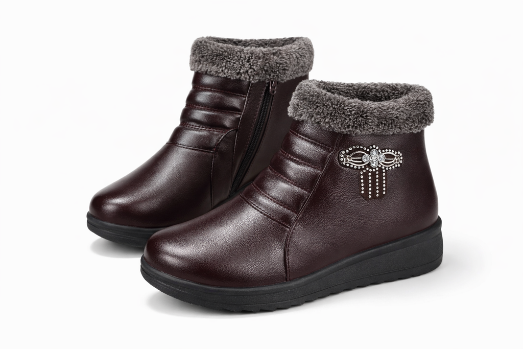 Botines de Invierno con Peluche Mujer – Cómodos, Abrigados y Antideslizantes