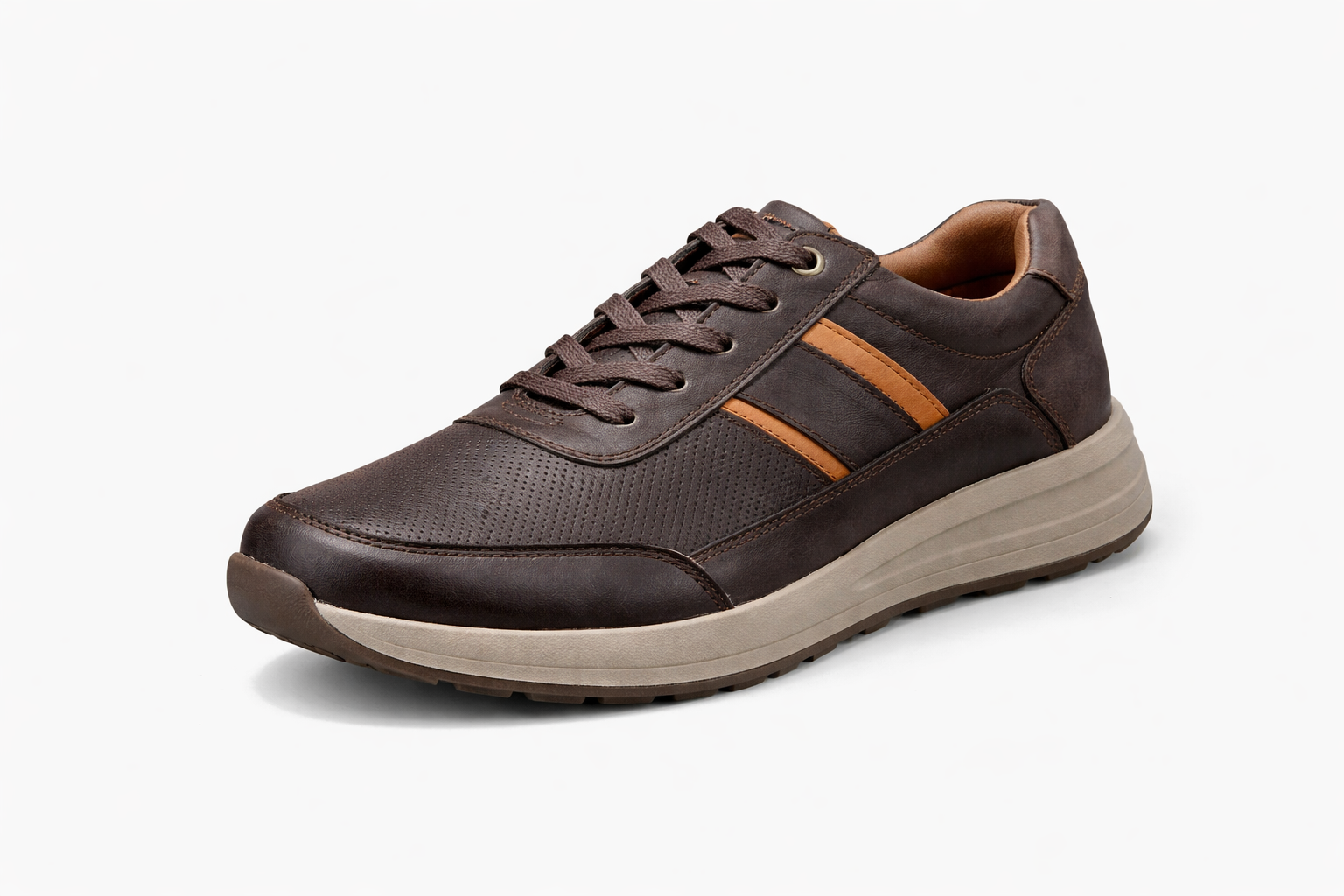 Zapatillas de Cuero Hombre Urbanas con Suela Rubber Antideslizante