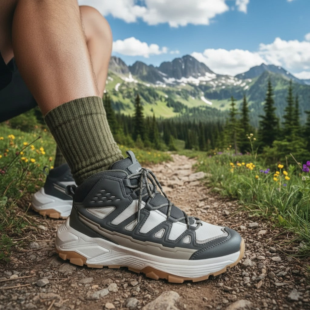Botines Hombre Trekking Outdoor Antideslizantes