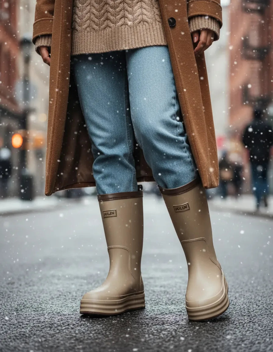 Botas de Lluvia Negras Waterproof Impermeables – Antideslizantes y Cómodas