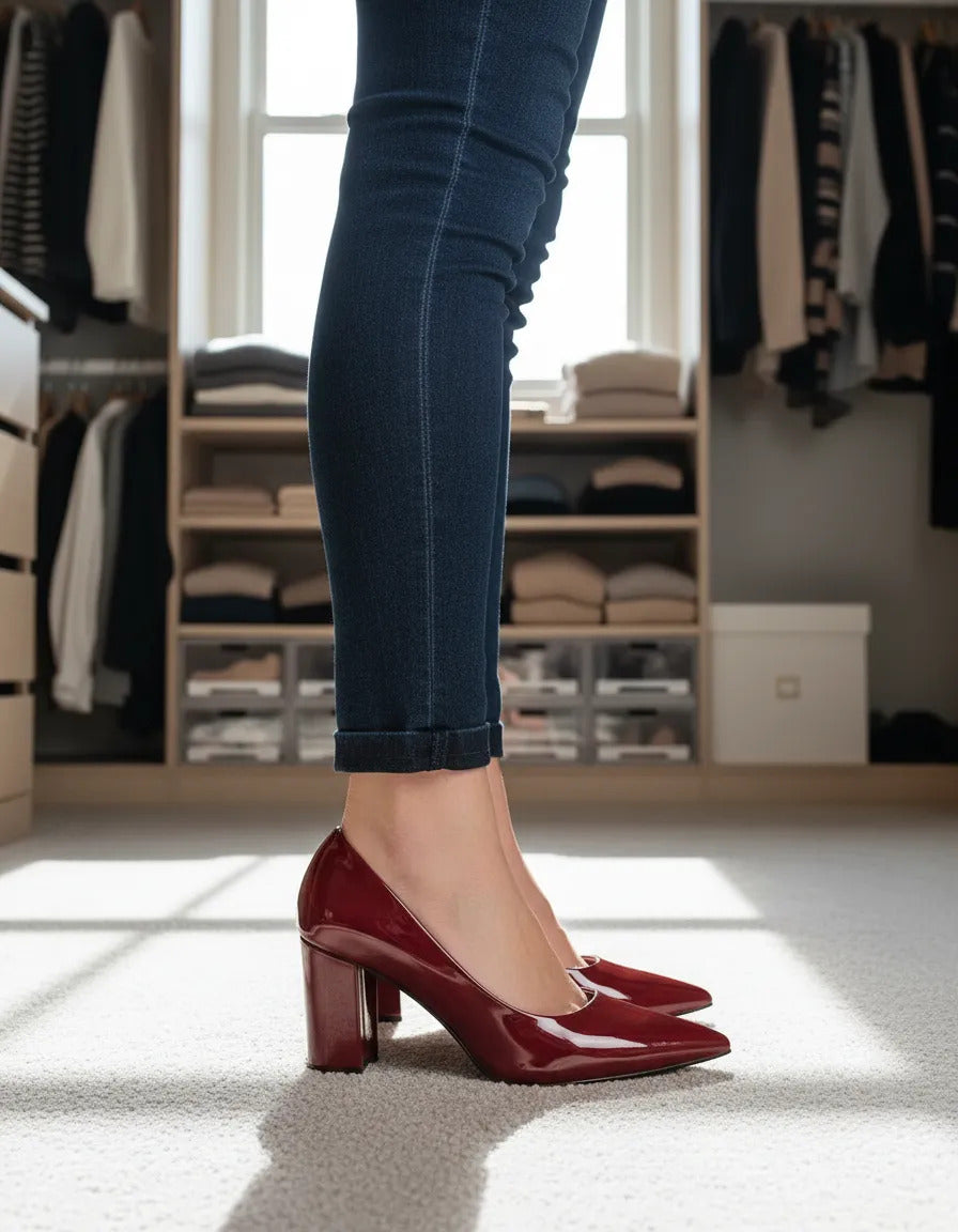 Zapatos de Tacón Mujer en Charol | Elegancia y Comodidad para Toda Ocasión