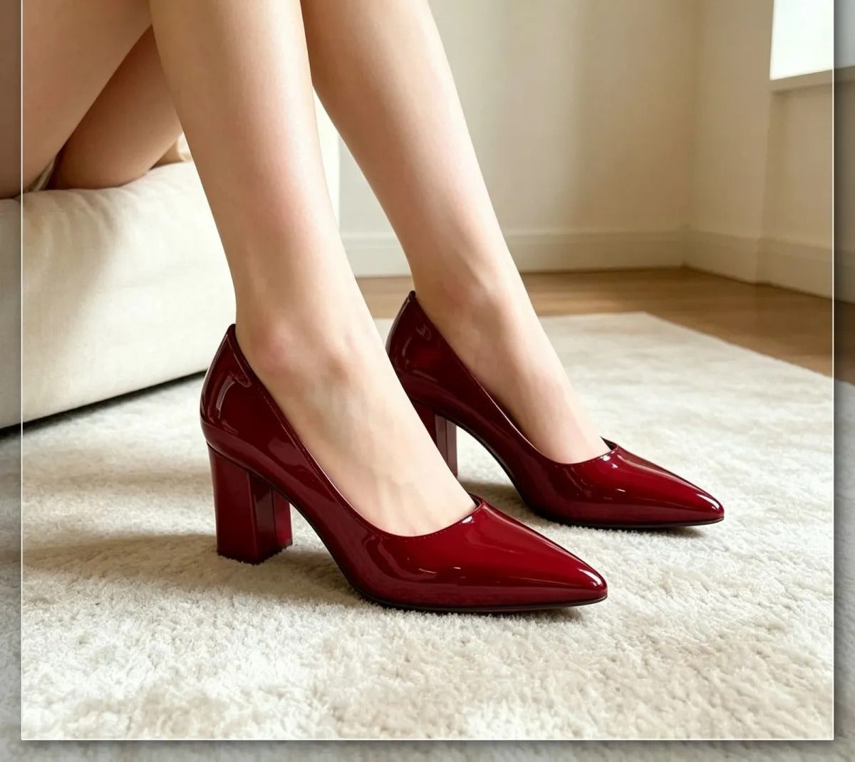 Zapatos de Tacón Mujer en Charol | Elegancia y Comodidad para Toda Ocasión
