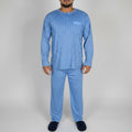 Pijama de Algodón Hombre Manga Larga – Cómodo y Suave