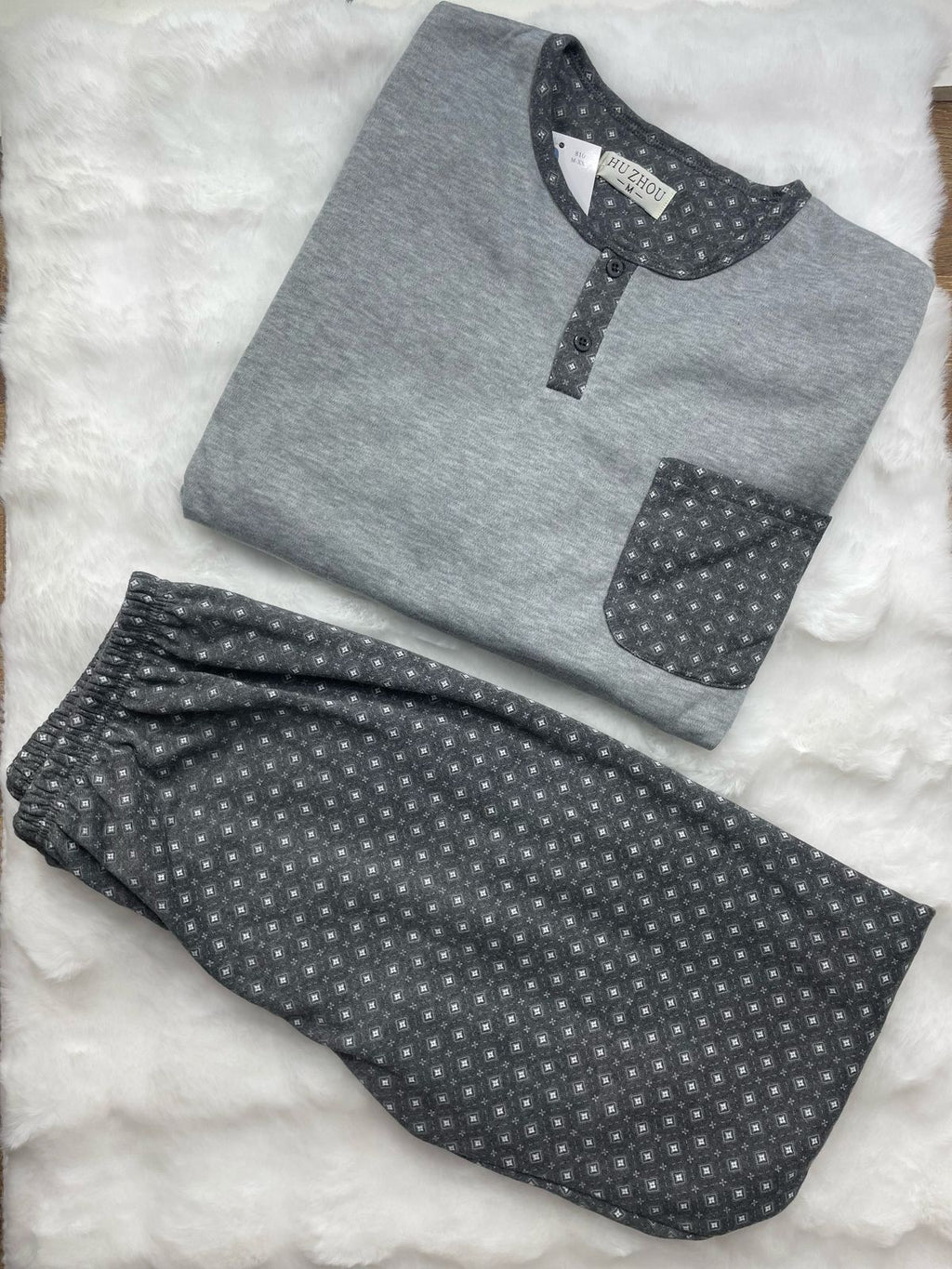 Pijama Polar Hombre Térmico Manga Larga – Invierno