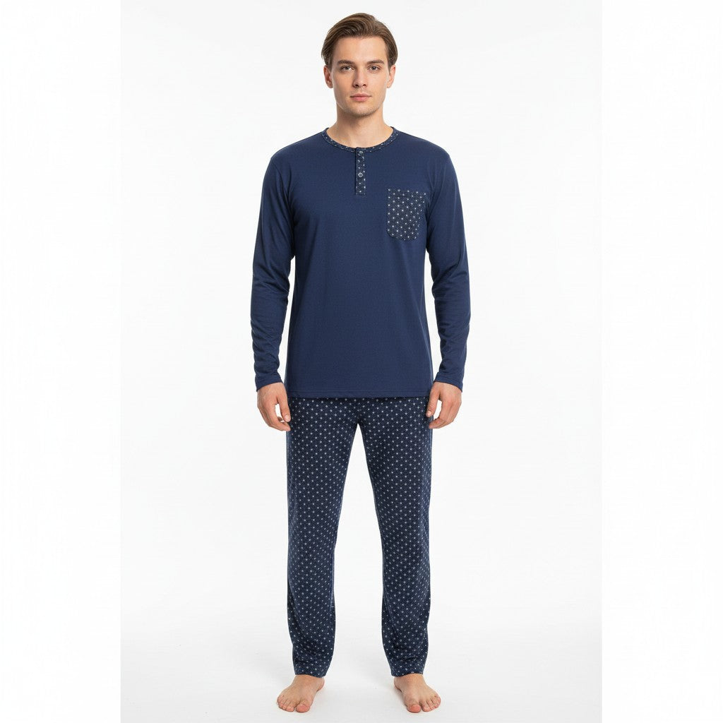 Pijama Polar Hombre Térmico Manga Larga – Invierno