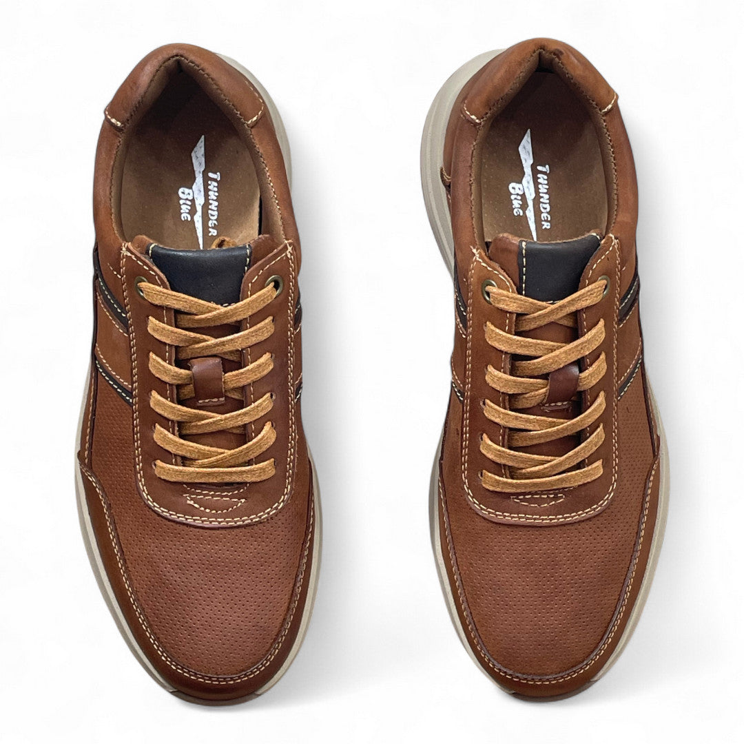 Zapatillas de Cuero Hombre Urbanas con Suela Rubber Antideslizante