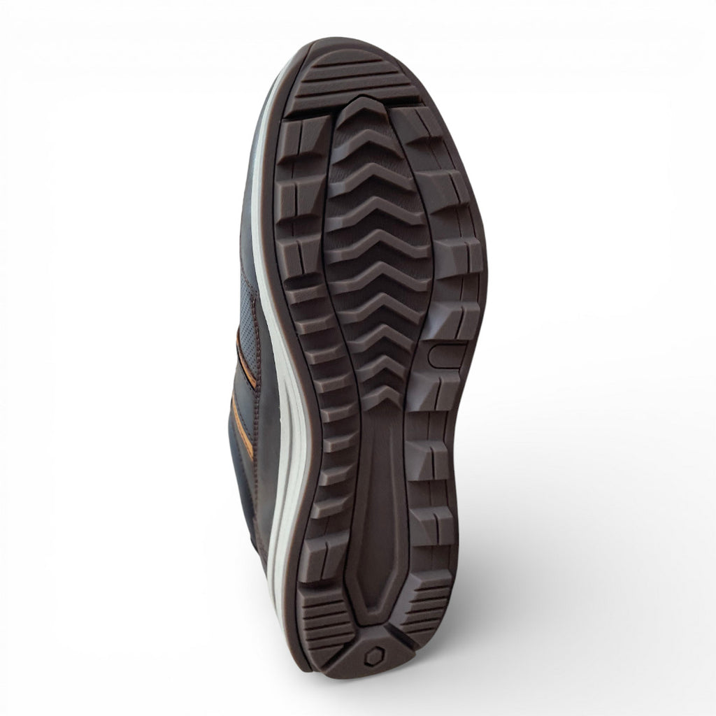 Zapatillas de Cuero Hombre Urbanas con Suela Rubber Antideslizante