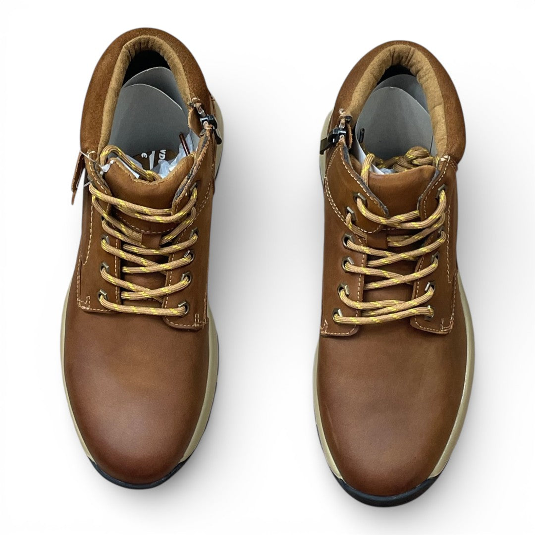 Botín Hombre 100% Cuero Café con Cierre Lateral – Suela Antideslizante