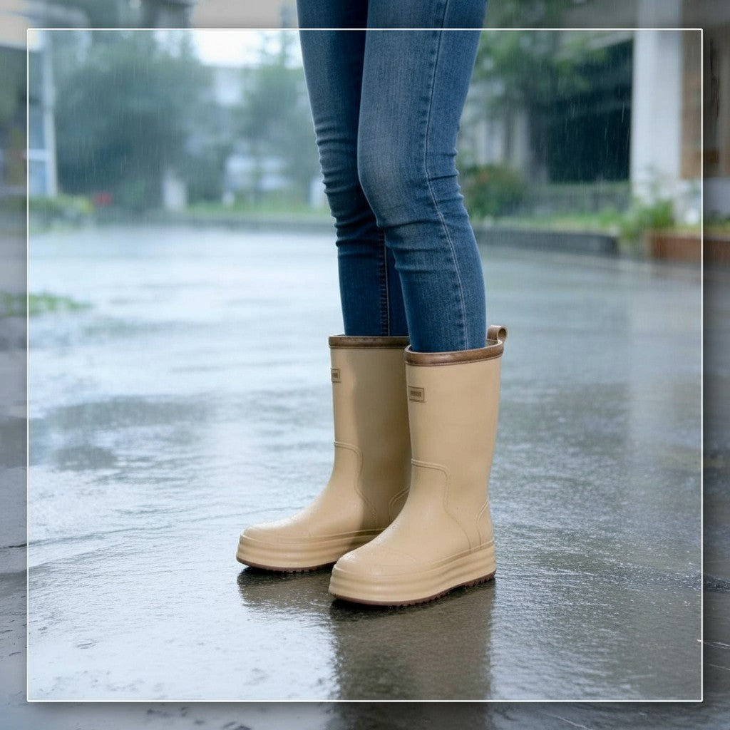 Botas de Lluvia Negras Waterproof Impermeables – Antideslizantes y Cómodas